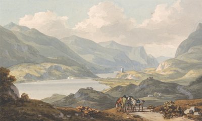The Lakes of Llanberis by John Warwick Smith
